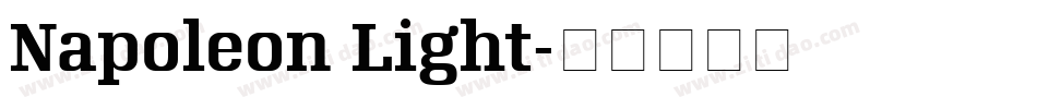 Napoleon Light字体转换
